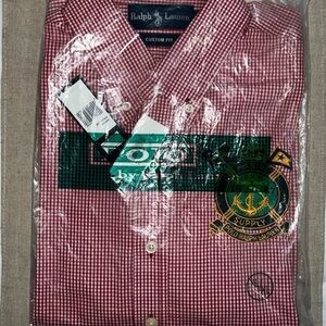 Ralph Lauren Men's Red GinghamLong Sleeve Shirt